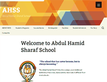 Tablet Screenshot of ahss.edu.jo